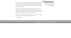 Desktop Screenshot of commongroundradio.org